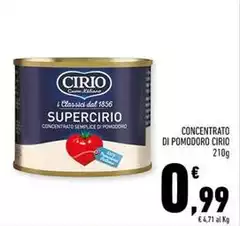 Cirio - Concentrato Di Pomodoro