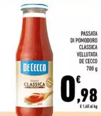 De Cecco - Passata Di Pomodoro Classica Vellutata