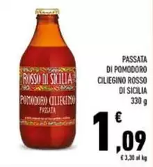Rosso Di Sicilia - Passata Di Pomodoro Ciliegino