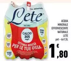 Lete - Acqua Minerale Effervescente Naturale