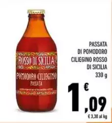 Rosso Di Sicilia - Passata Di Pomodoro Ciliegino
