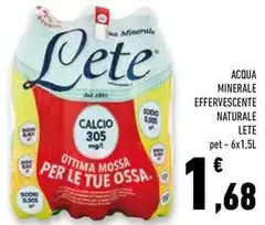 Lete - Acqua Minerale Effervescente Naturale Lete - Acqua Minerale Effervescente Naturale