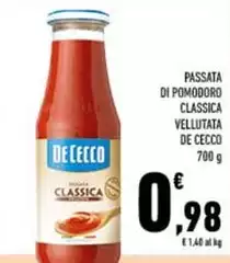 De Cecco - Passata Di Pomodoro Classica Vellutata
