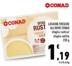 Conad - Lasagne Fresche All'Uovo