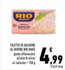Rio Mare - Filetto Di Salmone Al Vapore