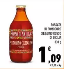 Rosso Di Sicilia - Passata Di Pomodoro Ciliegino