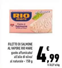 Rio Mare - Filetto Di Salmone Al Vapore