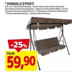 Oxford - Dondolo 3 Posti Oxford - Dondolo 3 Posti