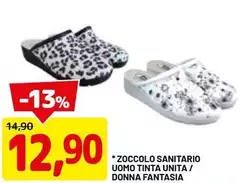 Zoccolo Sanitario Uomo Tinta Unita/ Donna Fantasia
