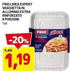 Frio - Linea Expert Vaschetta In Alluminio Extra Rinforzato 6 Porzioni Frio - Linea Expert Vaschetta In Alluminio Extra Rinforzato 6 Porzioni