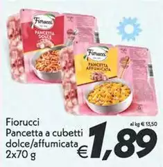 Fiorucci - Pancetta A Cubetti Dolce/affumicata