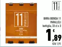 11 Paralleli - Birra Bionda 11 Paralleli - Birra Bionda