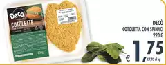 Deco - Cotoletta Con Spinaci Deco - Cotoletta Con Spinaci