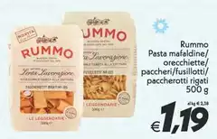 Rummo - Pasta Mafaldine/Orecchiette/Paccheri/Fusillotti/Paccherotti Rigati