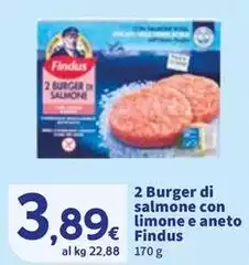 Findus - 2 Burger Di Salmone Con Limone E Aneto