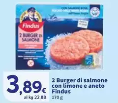 Findus - 2 Burger Di Salmone Con Limone E Aneto
