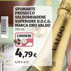 Valdo - Spumante Prosecco bbiadene Superiore D.O.C.G. Marca Oro