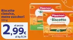 Plasmon - Biscotto Classico, Meno Zuccheri