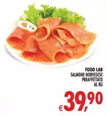 Food Lab -  Salmone Norvegese Preaffettato