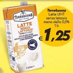 Terrabuona - Latte UHT Senza Lattosio Meno Dello 0,1%