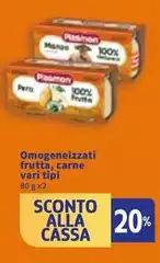 Plasmon - Omogeneizzati Frutta, Carne