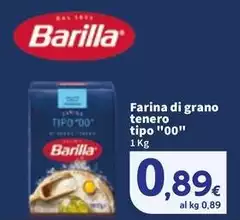 Barilla - Farina Di Grano Tenero Tipo "00" Barilla - Farina Di Grano Tenero Tipo "00"