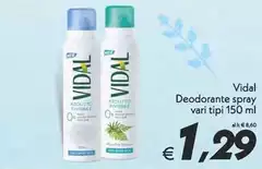 Vidal - Deodorante Spray Vidal - Deodorante Spray