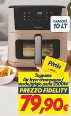 Tognana - Air Fryer Champagne/ Verde/frigio Pera
