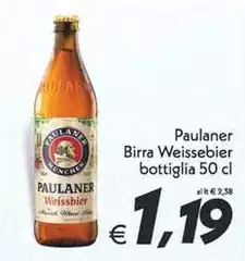 Paulaner - Birra Weissebier Bottiglia