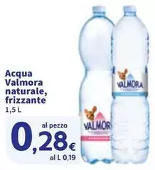 Valmora - Acqua Naturale, Frizzante
