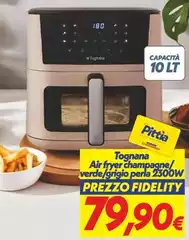 Tognana - Air Fryer Champagne/ Verde/grigio Perla