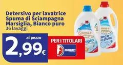 Spuma di Sciampagna - Detersivo Per Lavatrice Marsiglia, Bianco Puro