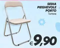 Tortora - Sedia Pieghevole Porto