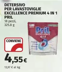 Pril - Detersivo Per Lavastoviglie Excellence Premium 4 In 1 Pril - Detersivo Per Lavastoviglie Excellence Premium 4 In 1