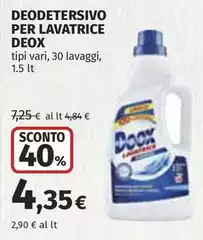 Deox - Deoderersivo Per Lavatrice