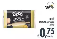 Deco - Lasagne All'uovo