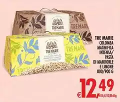 Tre Marie - Colomba Magnifica Intensa/ Pasta Di Mandorle E Limone
