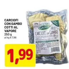 Carciofi Con Gambo Cotti Al Vapore
