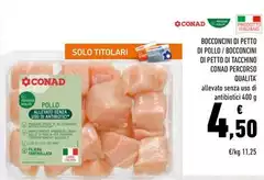 Conad - Bocconcini Di Petto Di Pollo/Bocconcini Di Petto Di Tacchino Percorso Qualita'