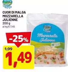 Cuor di malga - Mozzarella Julienne Cuor di malga - Mozzarella Julienne