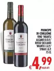 Principe - Vino N'kantu Alcamo D.O.P/Rosso Siciliano "NKANTU I.G.P./ Syrah