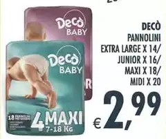 Gusto decò - Pannolini Extra Large