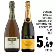 Valdo - Spumante Prosecco Superiore bbiadene DOCG Marca Oro