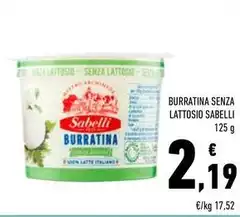 Sabelli - Burratina Senza Lattosio