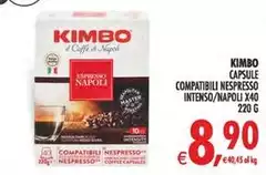 Kimbo - Capsule Compatibili Nespresso Intenso/Napoli Kimbo - Capsule Compatibili Nespresso Intenso/Napoli