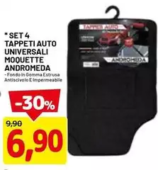 Set 4 Tappeti Auto Universali