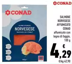 Conad - Salmone Norvegese Affumicato