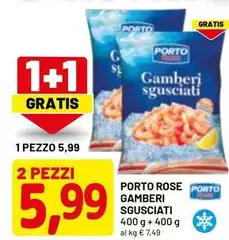 Porto rose - Gamberi Sgusciati