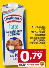 Sterilgarda - Latte Parzialmente Scremato Microfiltrato UHT A Lunga Conservazione