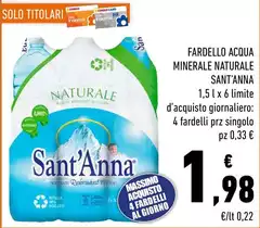 Sant'anna - Fardello Acqua Minerale Naturale